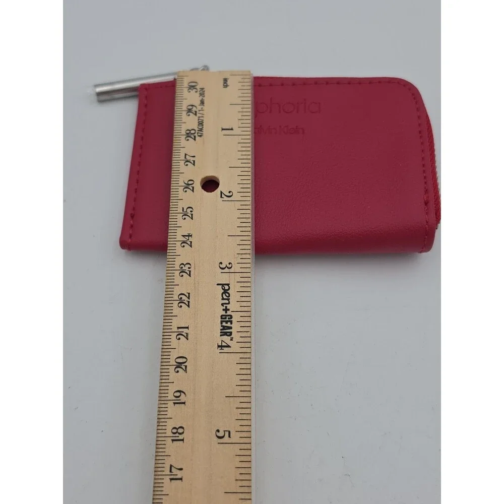 Calvin Klein Euphoria Red Zip Coin Purse Cosmetic Pouch